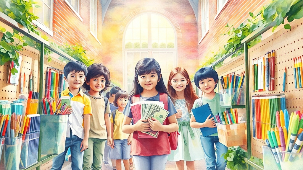 2025년 지원 내용 (watercolor 스타일)