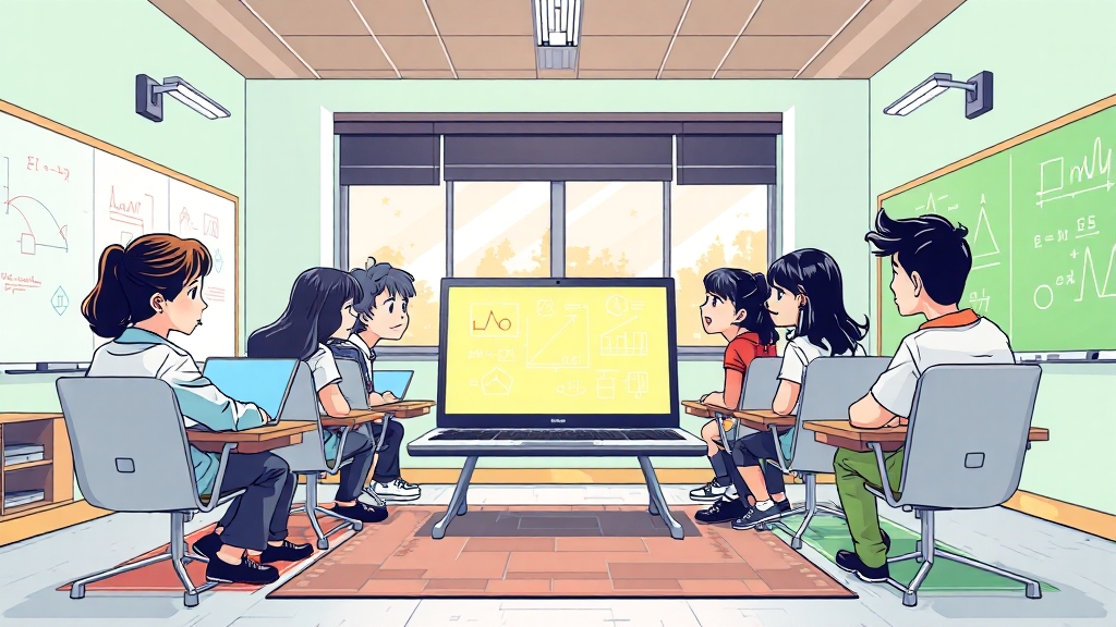 내 강의실, 이렇게 활용해요 (cartoon 스타일)