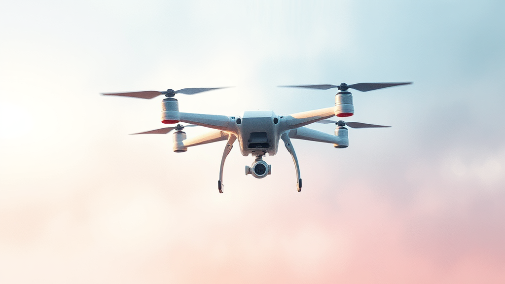 최신 드론 기술 트렌드와 혁신 사례 (watercolor 스타일)
