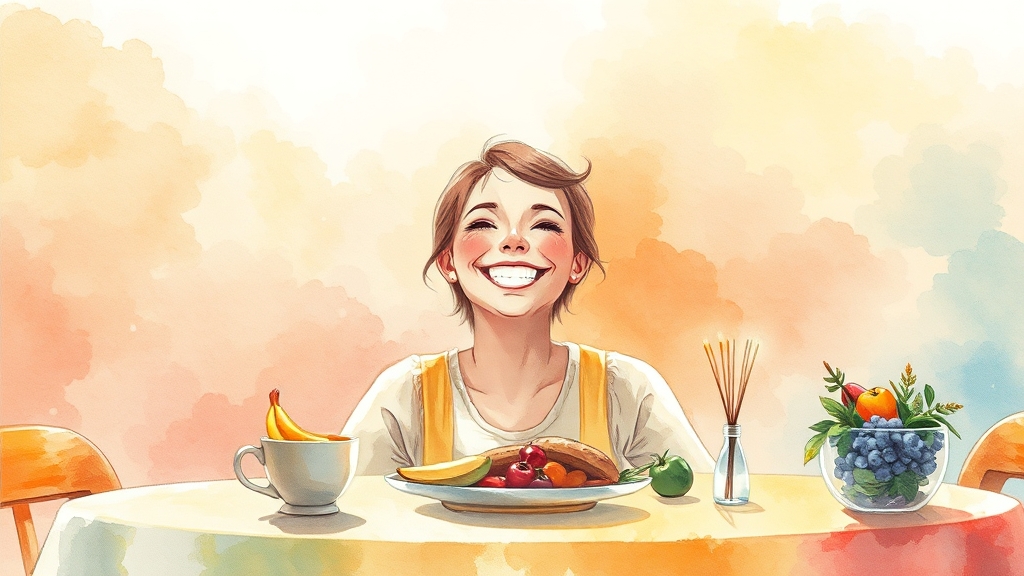 혈당 관리 시 유의사항 (watercolor 스타일)