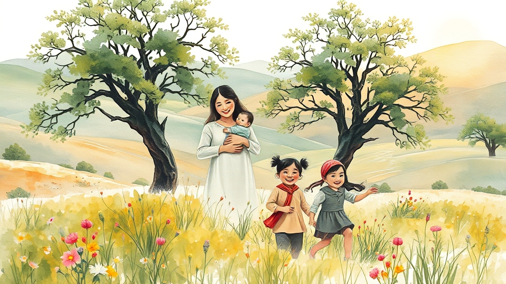 지역별 출산지원금 비교 (watercolor 스타일)