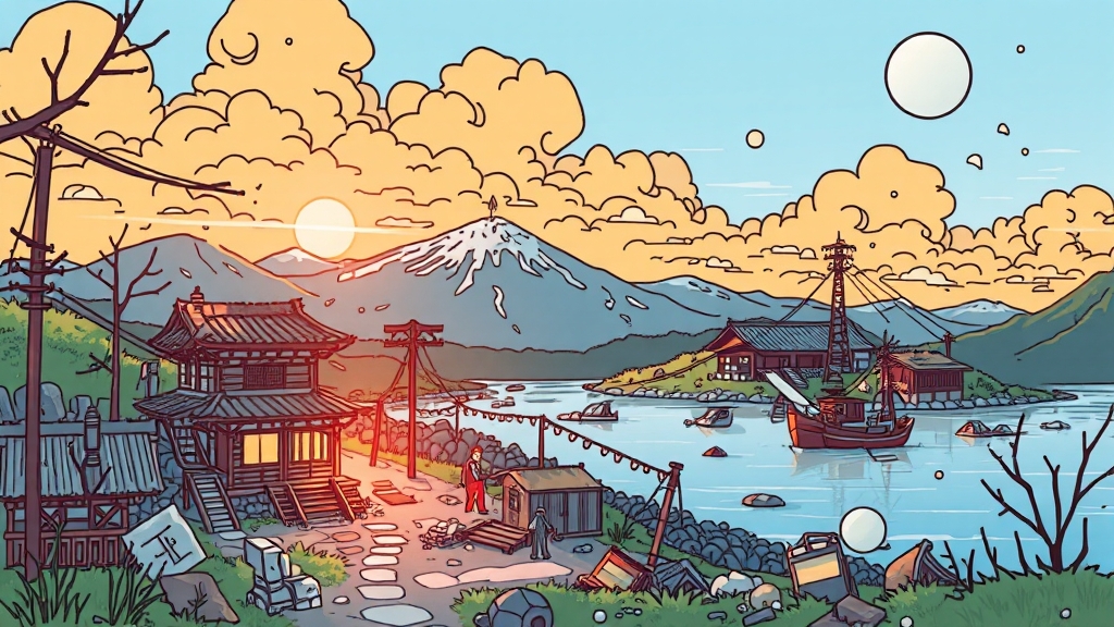 특별 재난 지역 할인 쿠폰 정보 (illustration 스타일)