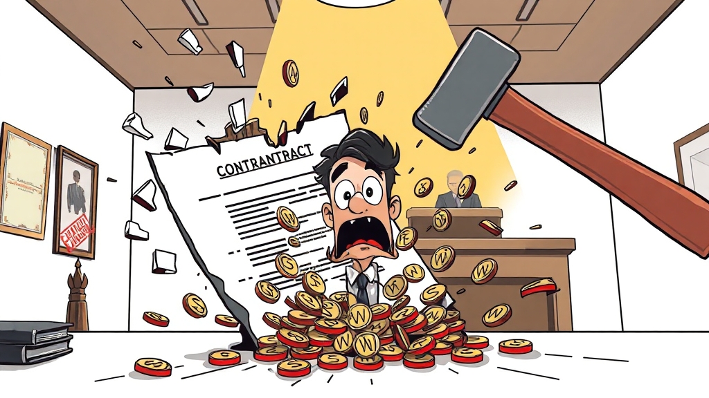 근로계약서 안 쓰면 어떻게 될까요? (cartoon 스타일)