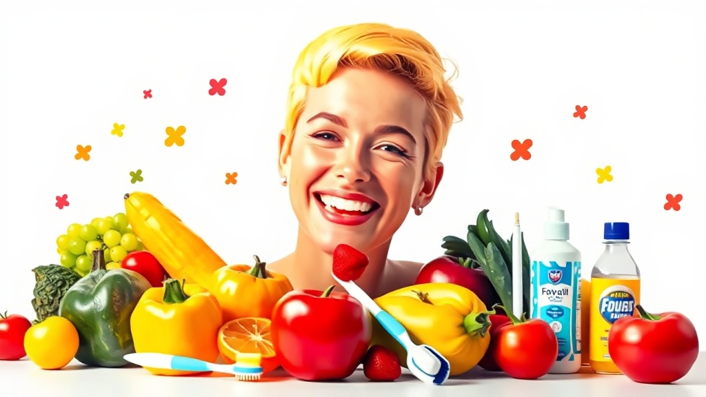 구취 완화, 생활 관리법 (popart 스타일)