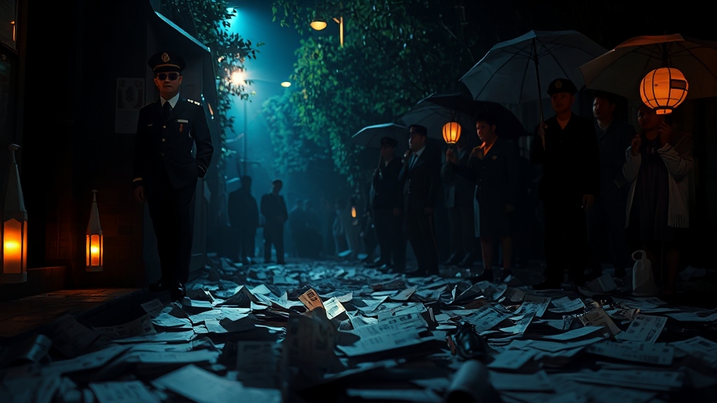 불법 암표 근절 노력 (realistic 스타일)