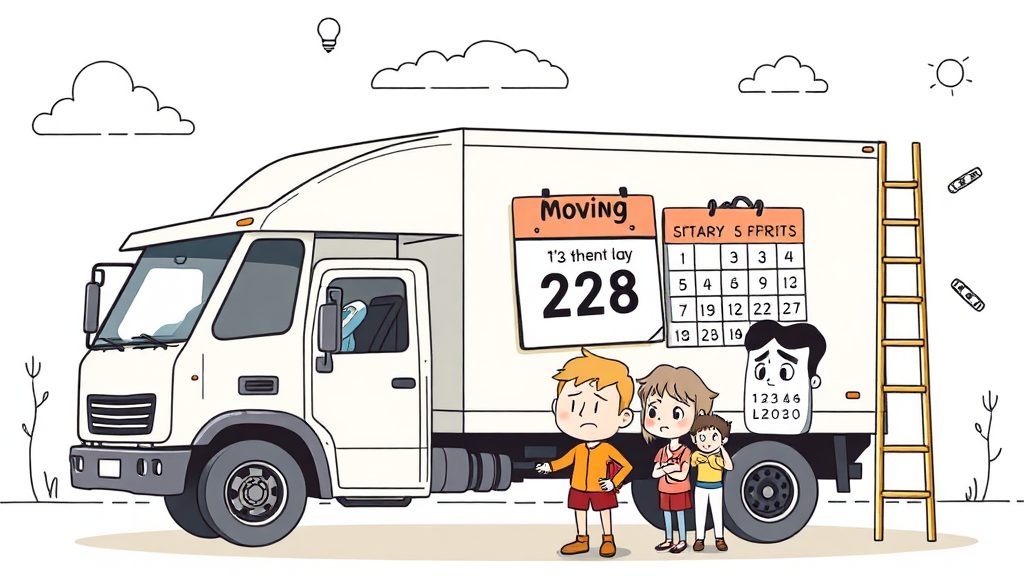 이사 비용, 어떻게 결정될까요? (illustration 스타일)