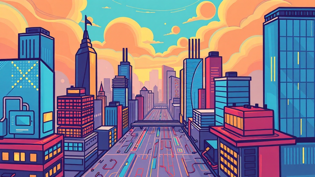 AI 빅테크 한국 동맹, 미래를 향한 도약 (cartoon 스타일)