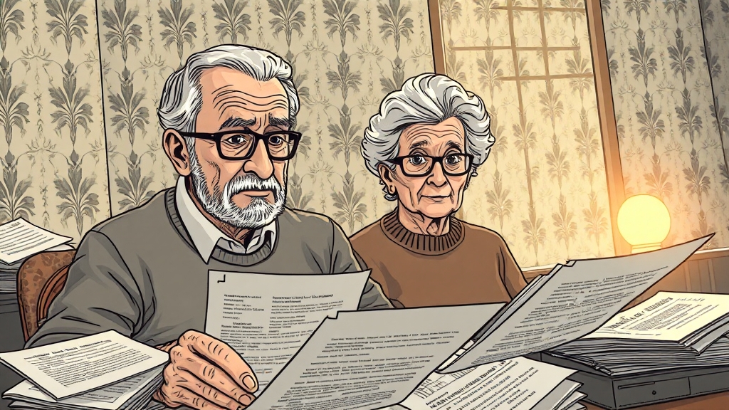 고령자 보험 가입, 왜 힘들까요? (illustration 스타일)