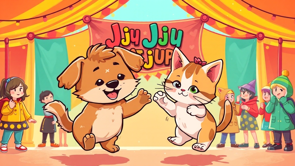 박람회 기본 정보 & 스마트 입장 (cartoon 스타일)