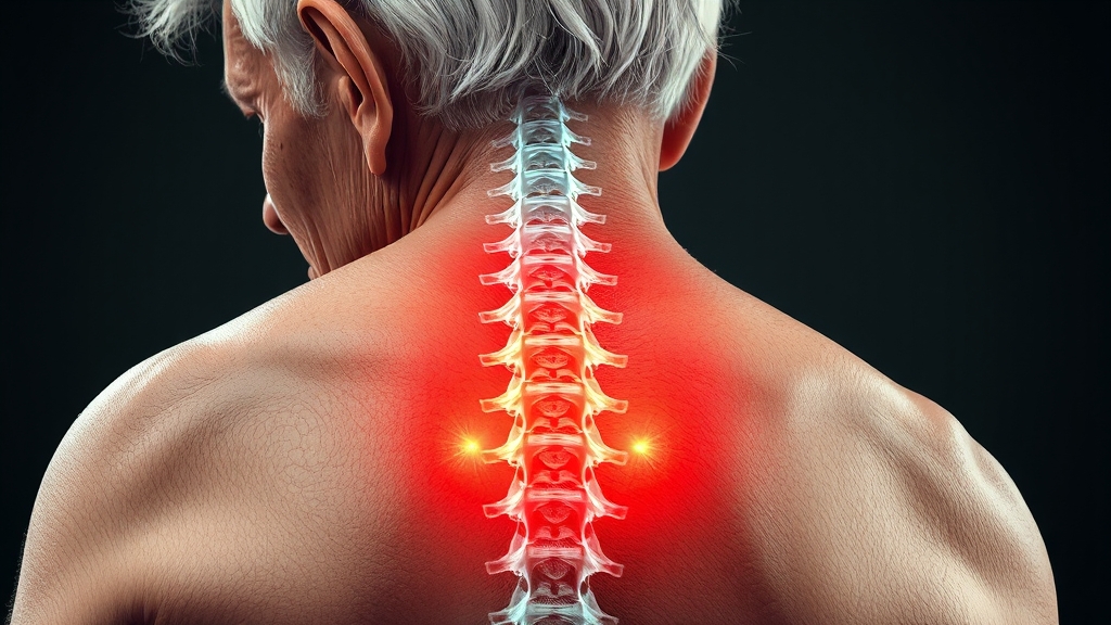 등 통증 관련 질환 (realistic 스타일)