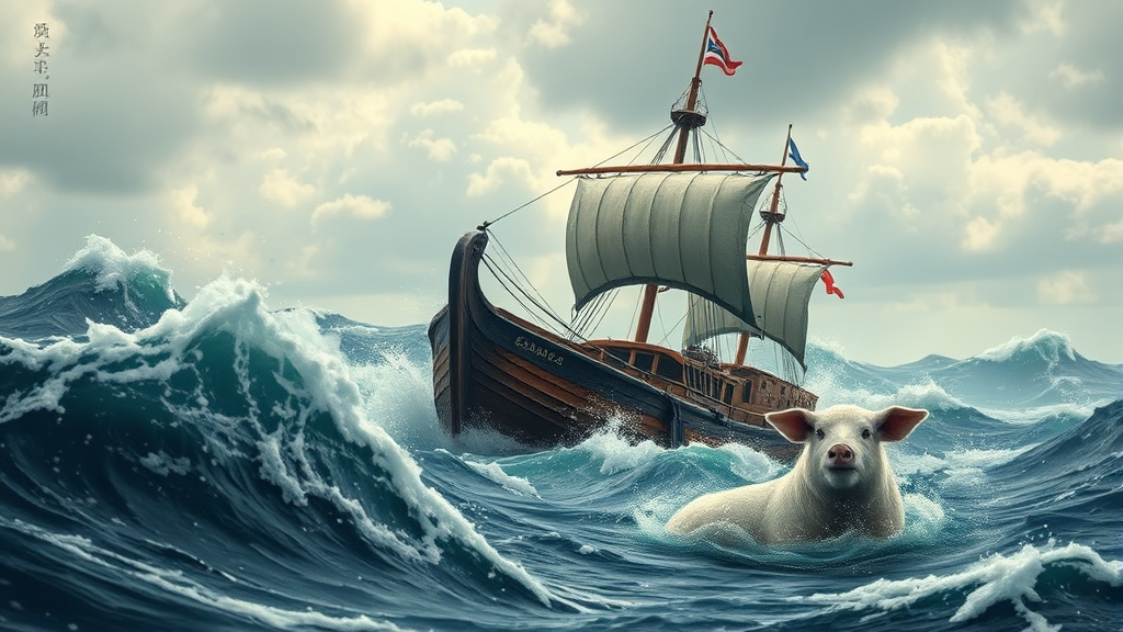 삼재의 개념 및 영향 (realistic 스타일)