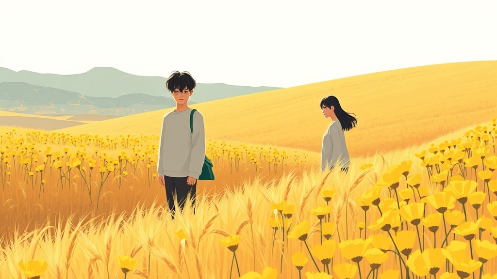 고창 학원농장: 잊지 못할 추억 만들기 (illustration 스타일)