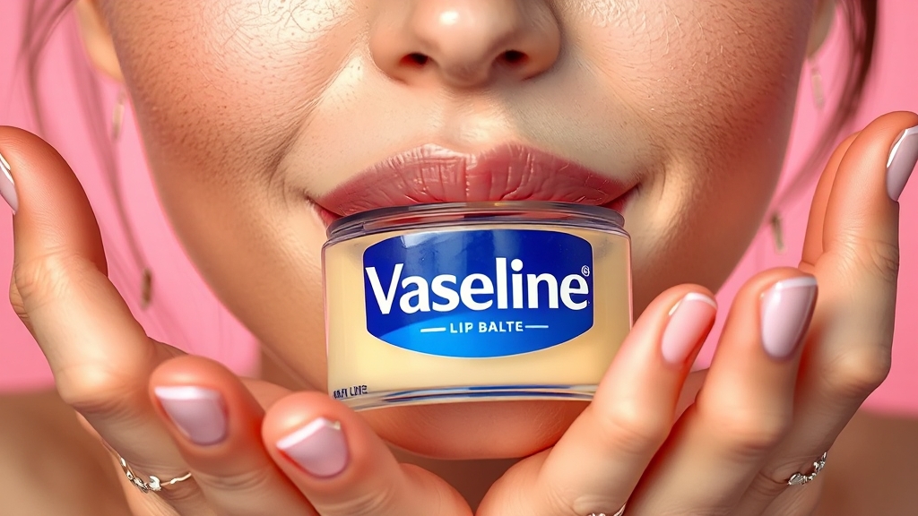 바세린을 활용한 뷰티 팁 (realistic 스타일)