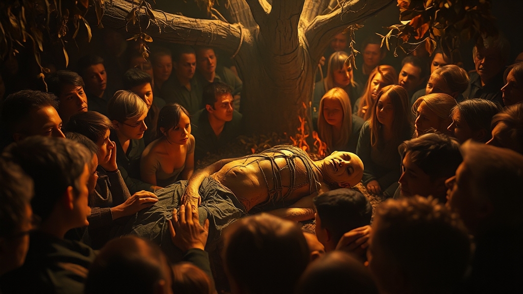 시체 꿈과 심리적 해석 (realistic 스타일)