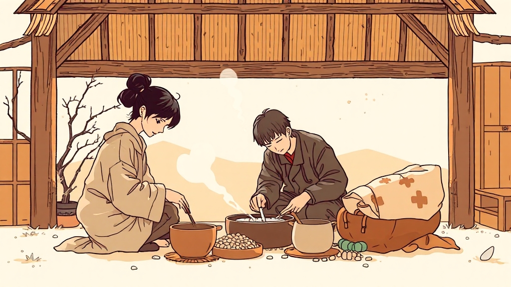 삼재 단계별 특징: 들, 눌, 날삼재 (illustration 스타일)