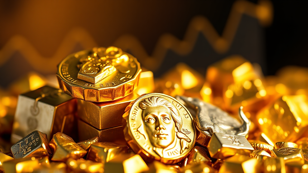 귀금속 시장, 앞으로는? (realistic 스타일)