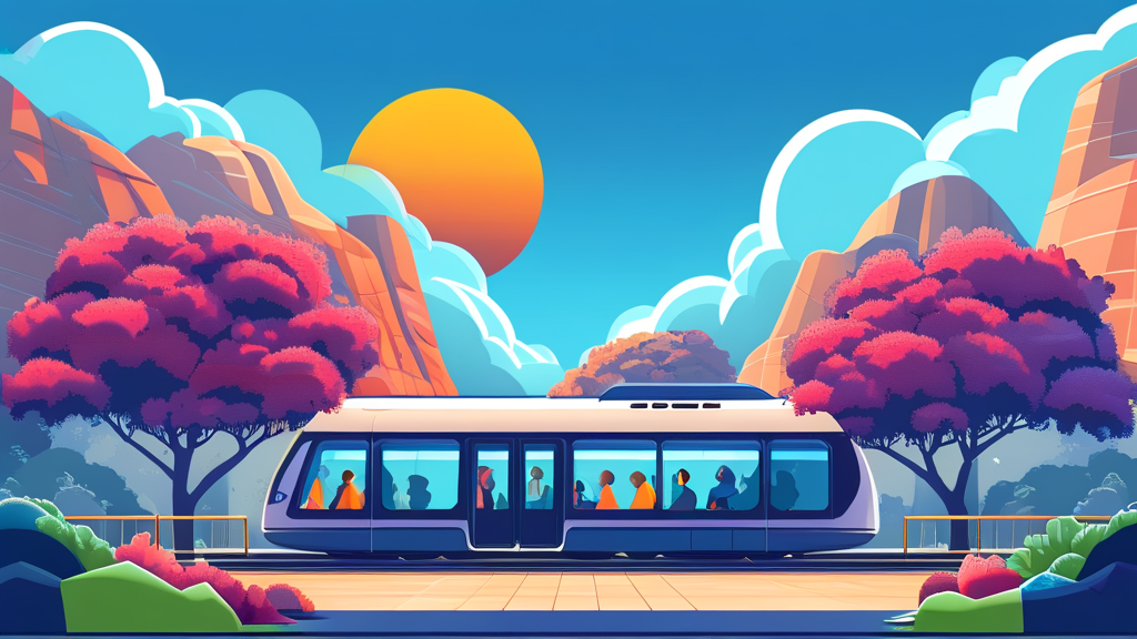 기후동행카드, 서비스 구간 확대 및 미래 전망 (cartoon 스타일)