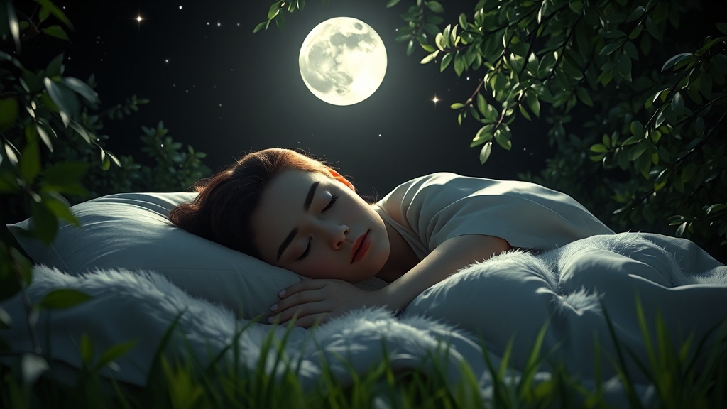 수면 개선을 위한 멜라토닌 활용 (realistic 스타일)