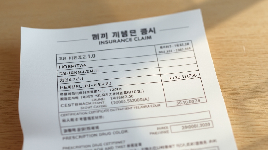 청구 시 필요한 기본 서류 (realistic 스타일)