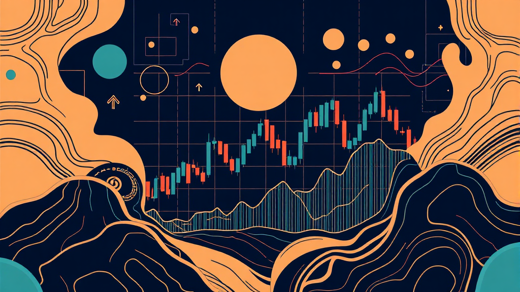 퀀트 트레이딩 활용 (illustration 스타일)