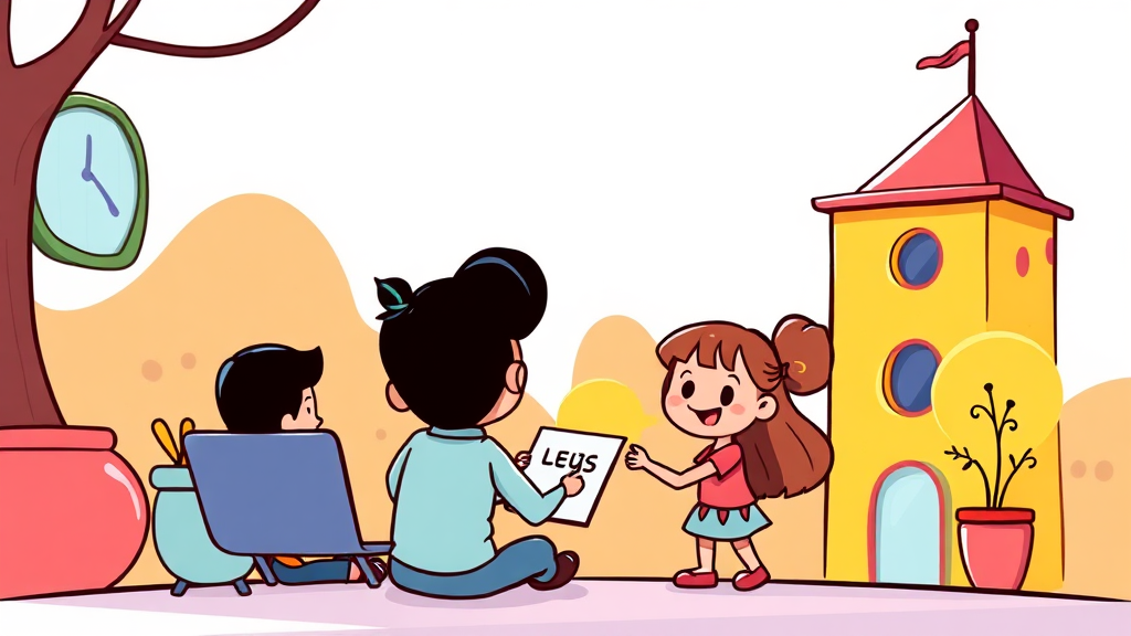 온라인 교육, 간편하고 효율적으로! (cartoon 스타일)