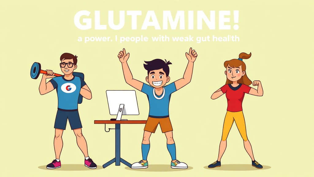 글루타민, 누구에게 필요한가? (cartoon 스타일)