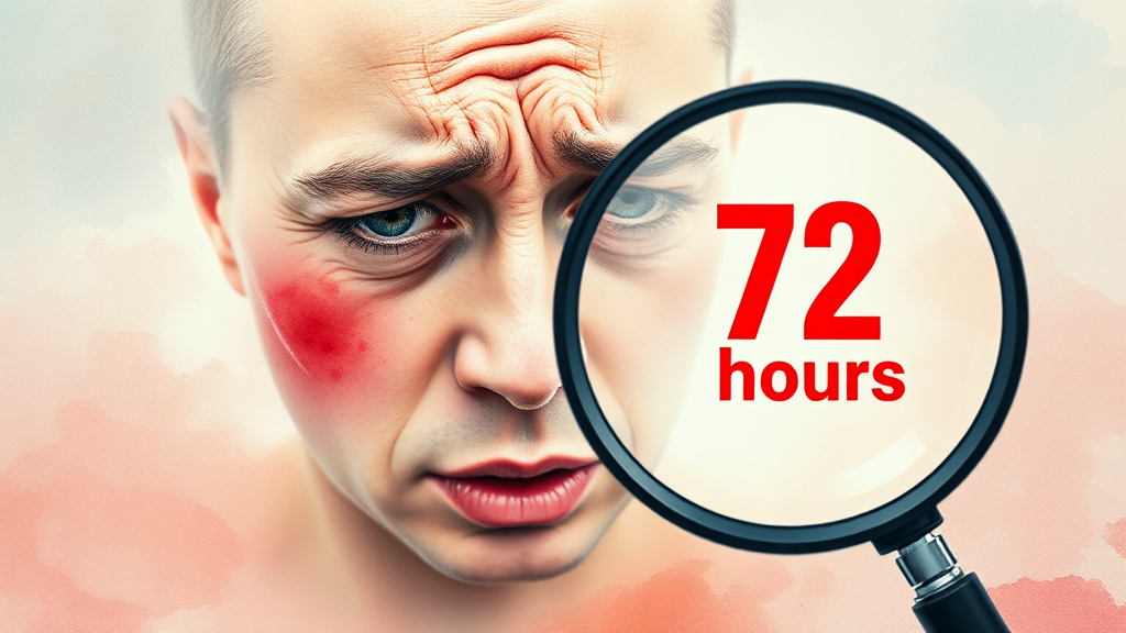 병원 방문 시점 (watercolor 스타일)