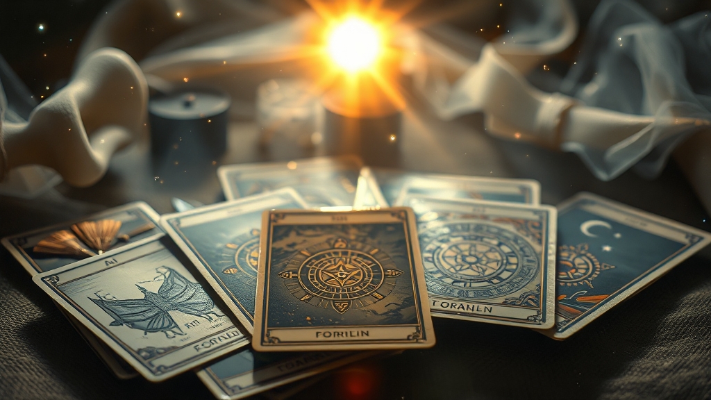 타로 카드로 보는 오늘의 운세 (realistic 스타일)