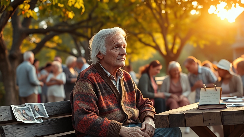 외로움, 치매 위험 높이나? (realistic 스타일)