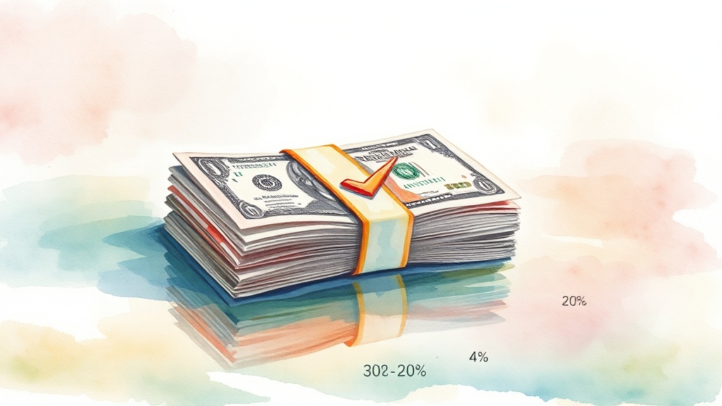 한도와 금리: 얼마나 빌릴 수 있을까? (watercolor 스타일)