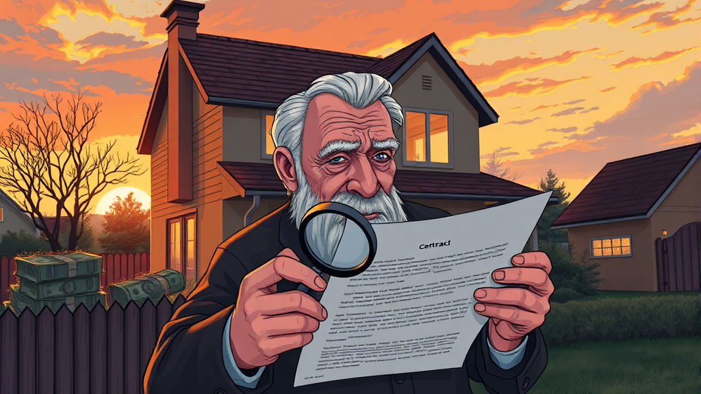 주택연금 가입 시 유의사항 (illustration 스타일)