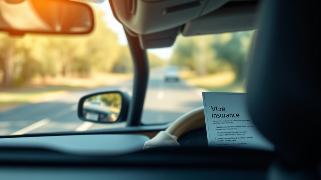 자동차 보험 가입 여부 확인 (realistic 스타일)