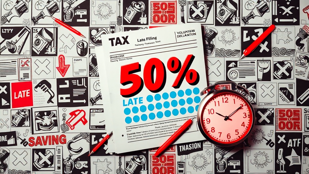 가산세 감면 조건 및 절차 (popart 스타일)