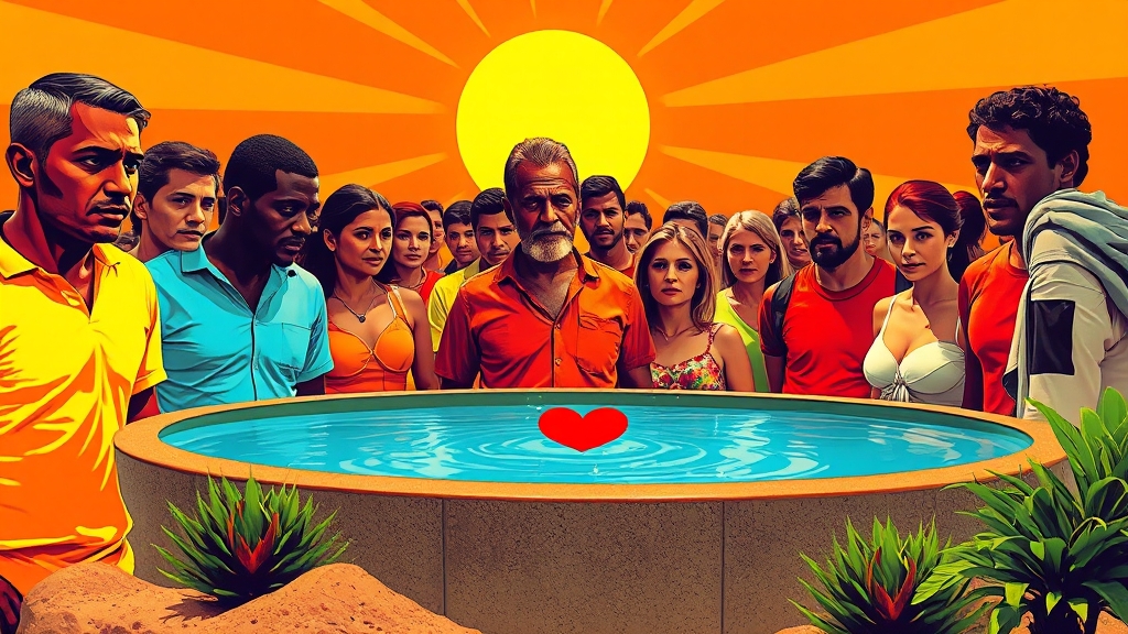 폭염주의보 기준과 위험성 (popart 스타일)