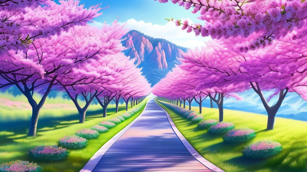 무주 벚꽃 명소 추천: 숨겨진 보석 찾기 (realistic 스타일)