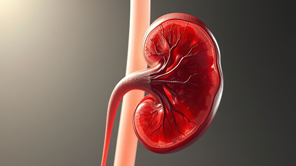 단백뇨, 왜 생길까요? (realistic 스타일)