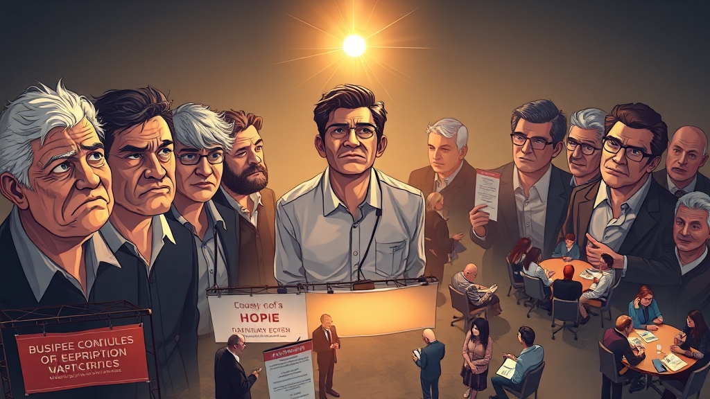 자영업자 실업급여, 조건과 절차 (illustration 스타일)