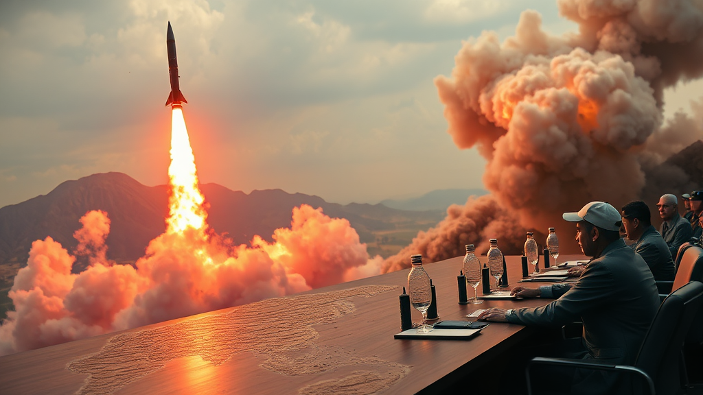 북한 미사일 발사, 한반도 정세는? (realistic 스타일)