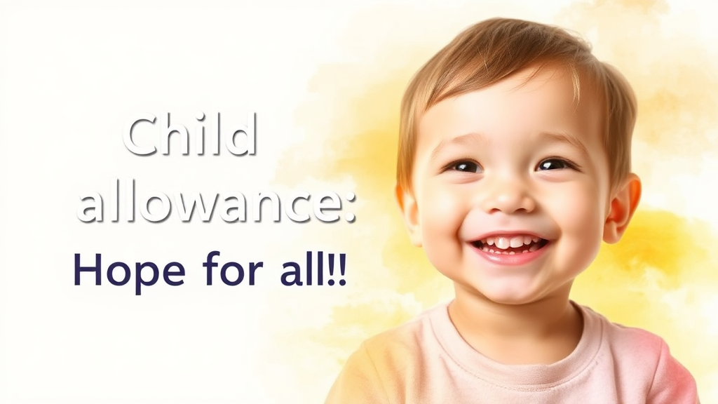 아동수당, 어떤 제도일까요? (watercolor 스타일)