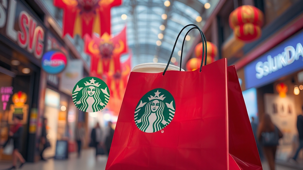 스타벅스 & 면세점 팁 (realistic 스타일)