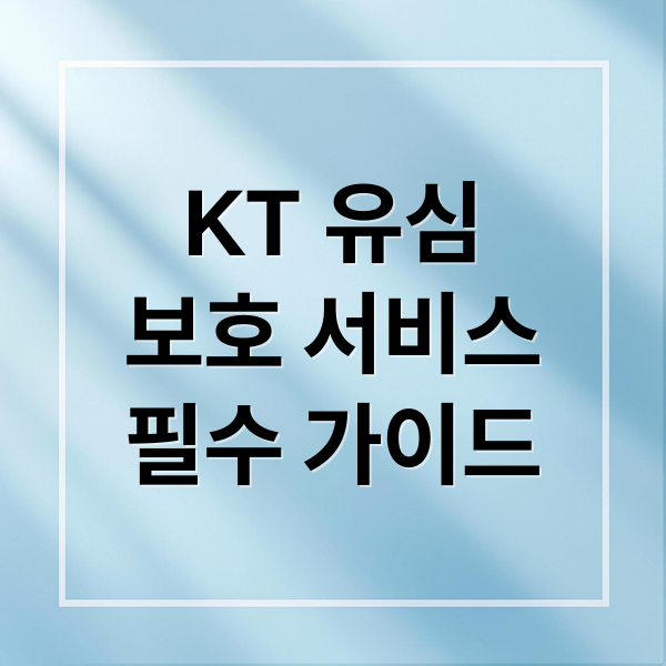 KT 유심
보호 서비스
필수 가이드 (KT 유심보호서비스)