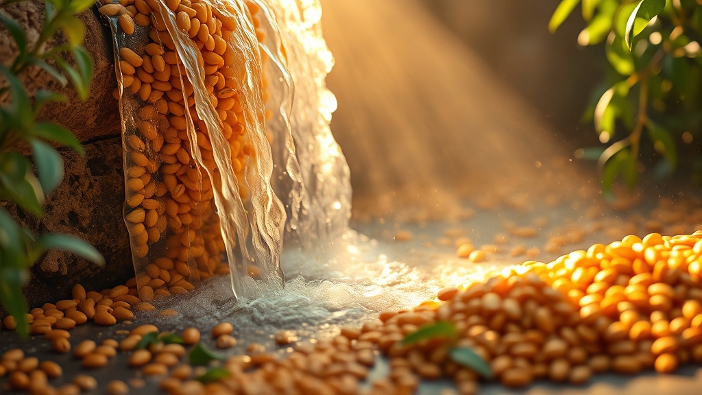 렌틸콩, 영양 성분은? (realistic 스타일)