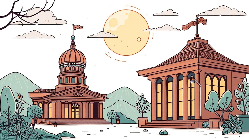 금리 및 한도 비교: 1, 2금융권 (illustration 스타일)