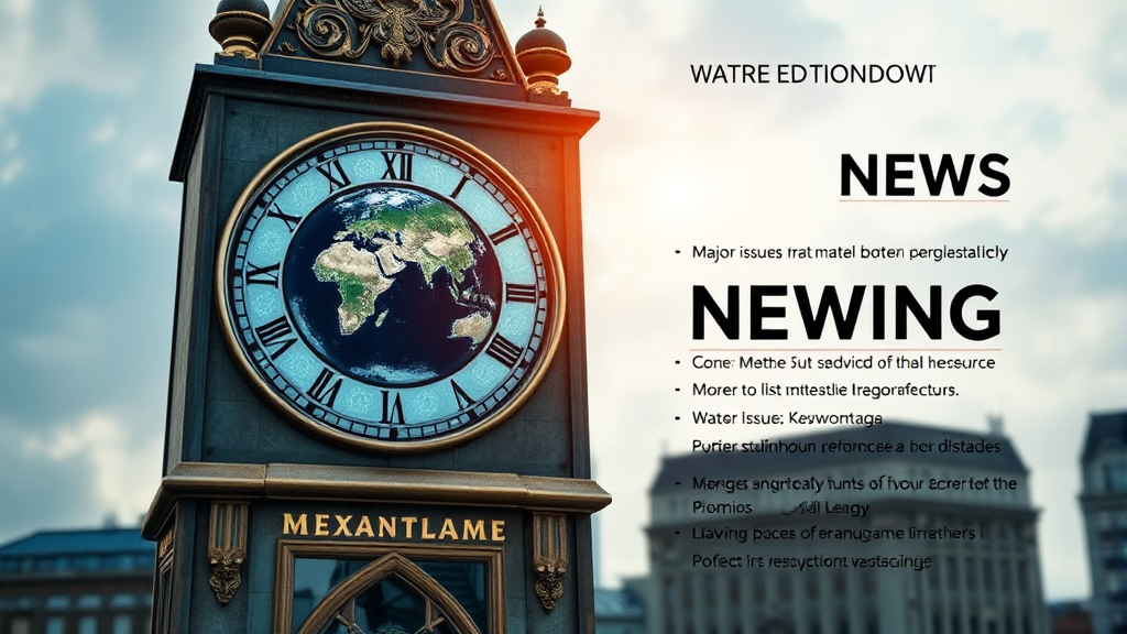 1월 5일 주요 뉴스 속보 (realistic 스타일)