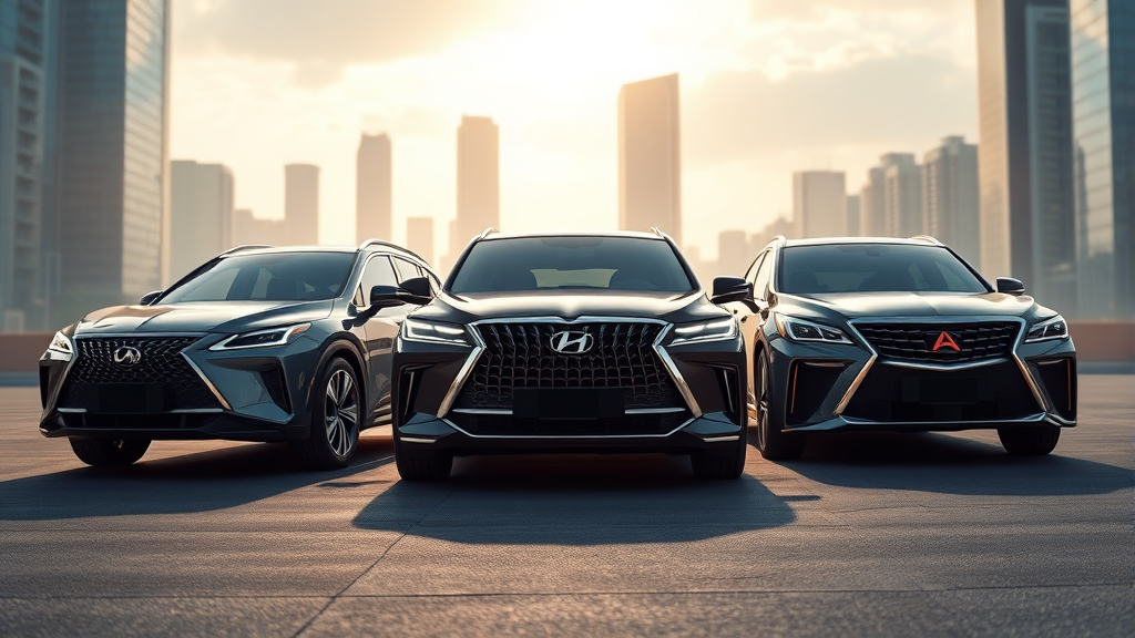 경쟁 모델 연비 비교 (realistic 스타일)