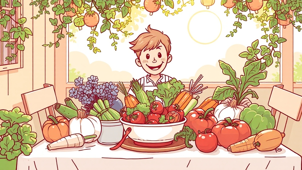 건강한 식탁을 응원합니다 (illustration 스타일)