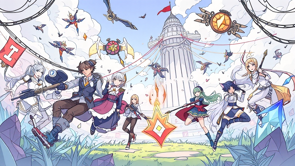 무료 게임 종류 및 특징 (illustration 스타일)