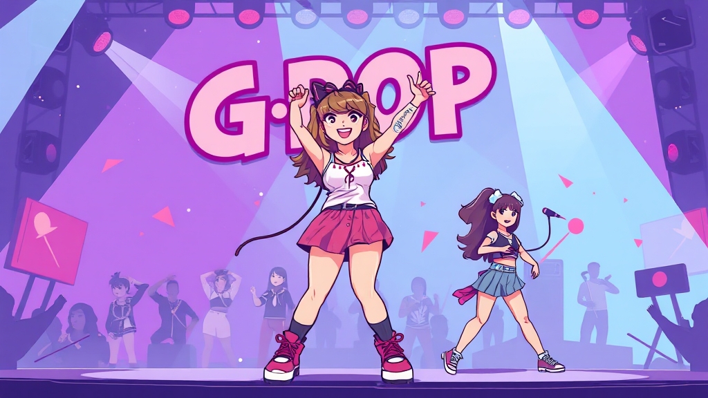 글로벌 시장을 향한 기대 (cartoon 스타일)