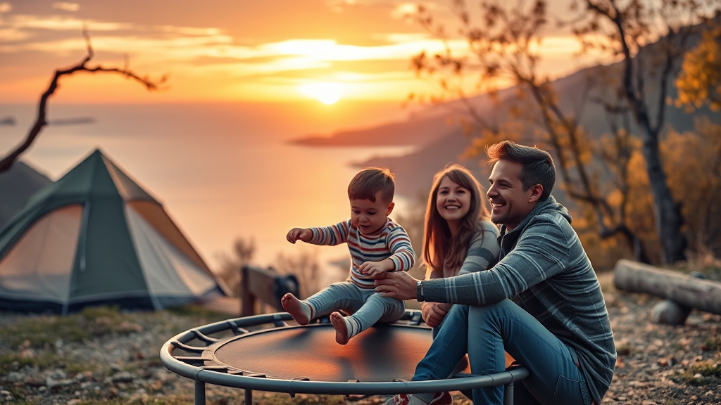 캠핑장 주변 관광: 볼거리와 즐길 거리 (realistic 스타일)