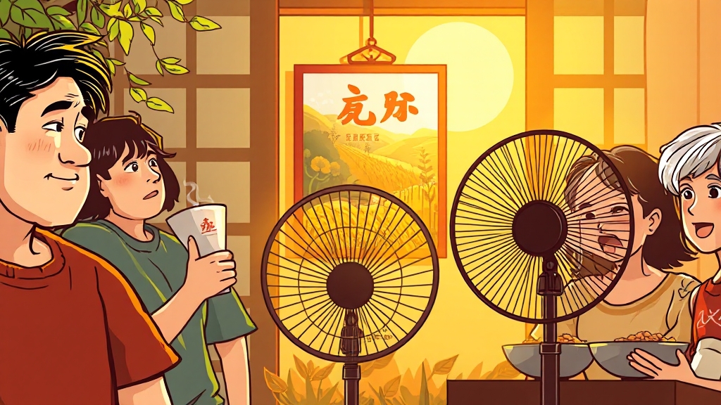 초복, 어떤 의미일까요? (cartoon 스타일)